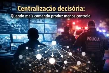 A centralização decisória parece lógica, mas em sistemas complexos tende a reduzir adaptação, aprendizado institucional e controle efetivo da violência.