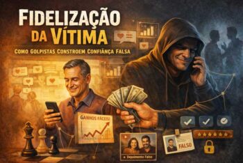 Entenda como a fidelização da vítima transforma curiosidade em confiança e prepara o terreno para fraudes financeiras e emocionais