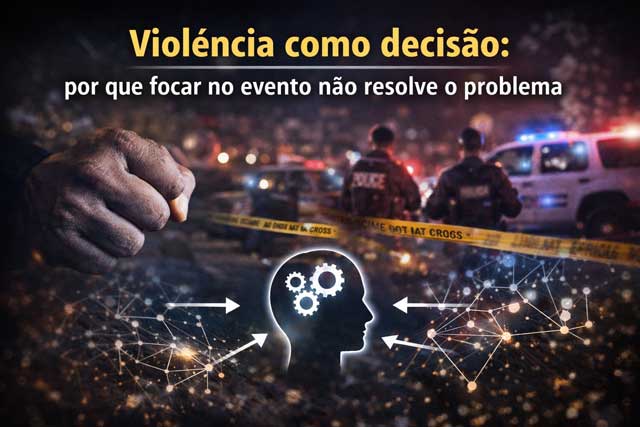 Tratar a violência como evento oculta que a violência como decisão emerge de incentivos, assimetrias e contextos que sustentam padrões persistentes de dano.
