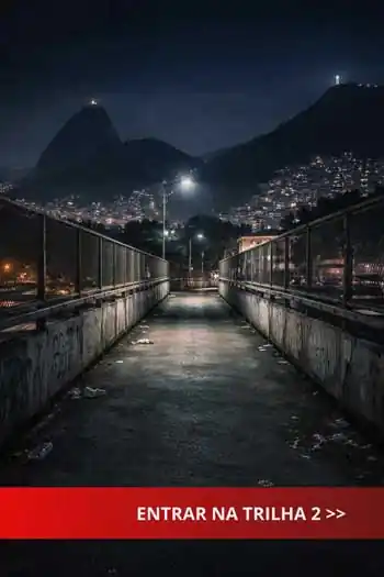Território urbano noturno representando violência como sistema e governança criminal em contexto de baixa presença estatal