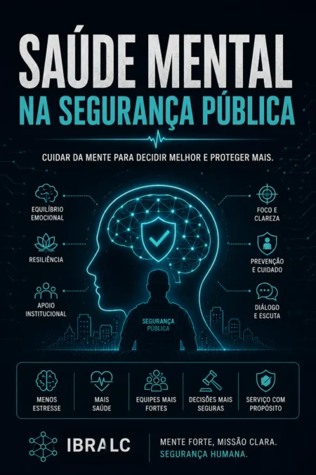 Imagem sobre saúde mental na segurança pública, destacando o trabalho do Dr. Sergio Senna e do IBRALC na proteção da decisão.