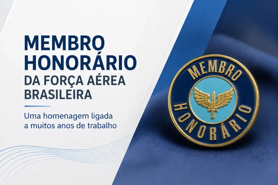 Distintivo de Membro Honorário da Força Aérea Brasileira em homenagem concedida a Sergio Senna