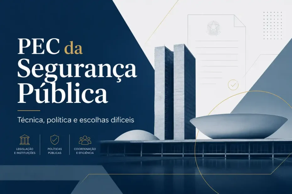PEC da Segurança Pública com Congresso Nacional e elementos de técnica legislativa